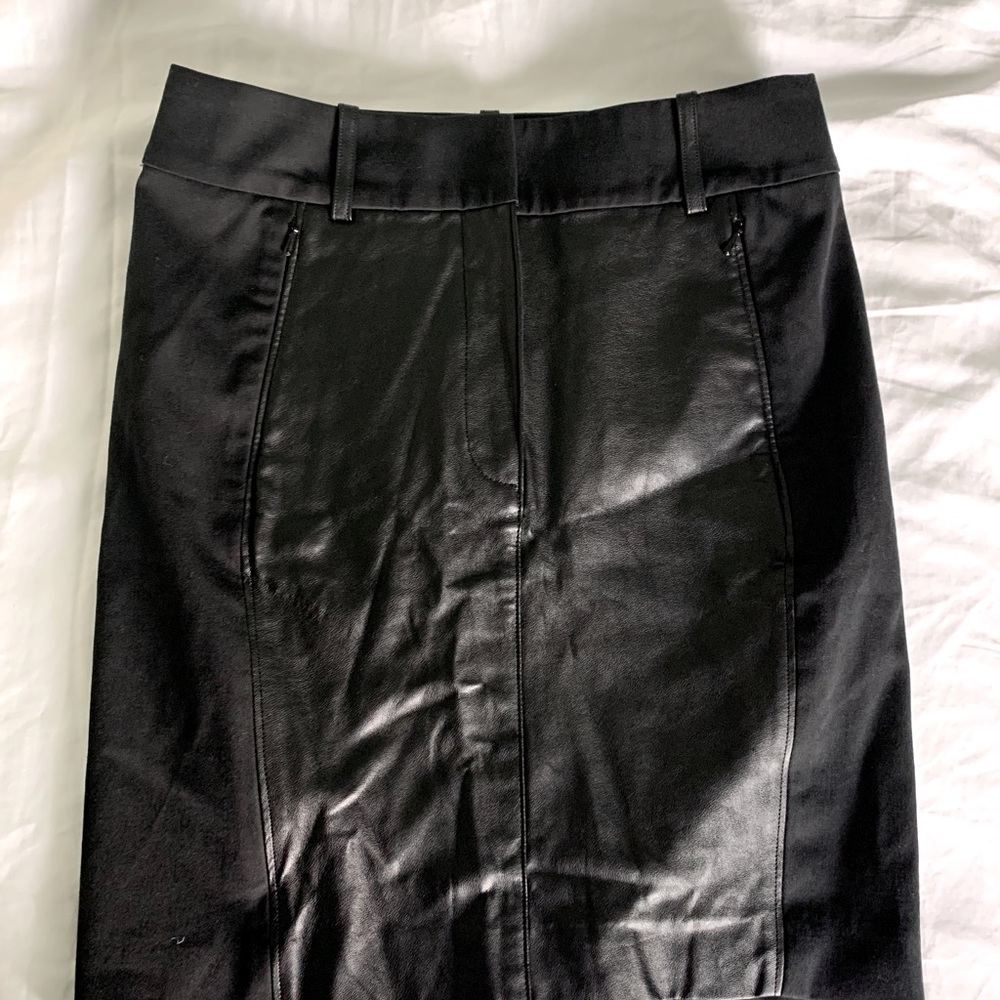 Ann taylor leather skirt